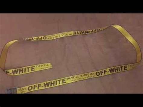 off white yellow belt fake